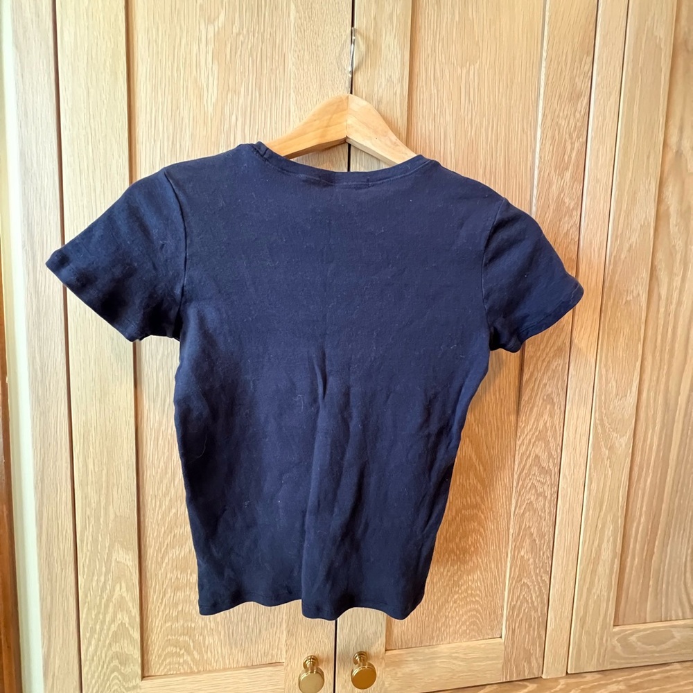Brandy Melville Navy Blue T-Shirt - Picture 4 of 4